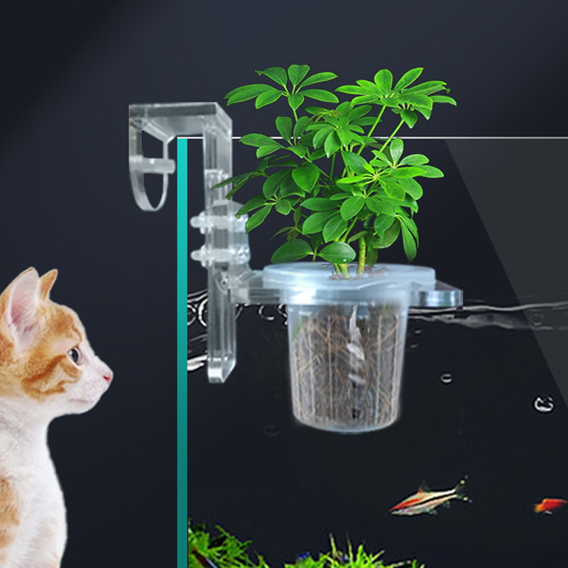 Aquarium Fish Pot - Чашки для посадки аквариума, гидропонная поддержка,