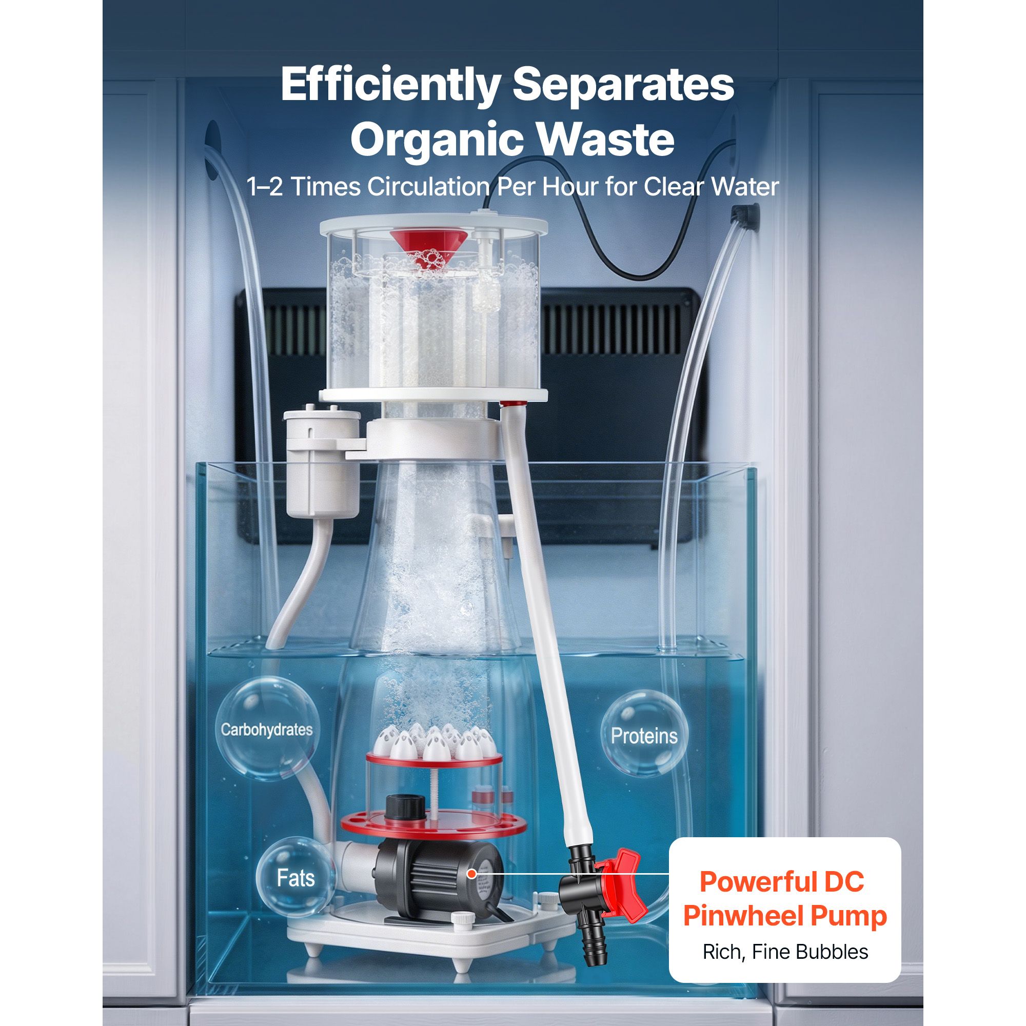 Protein Skimmer Reef - Протеиновый скиммер для морских аквариумов объемом