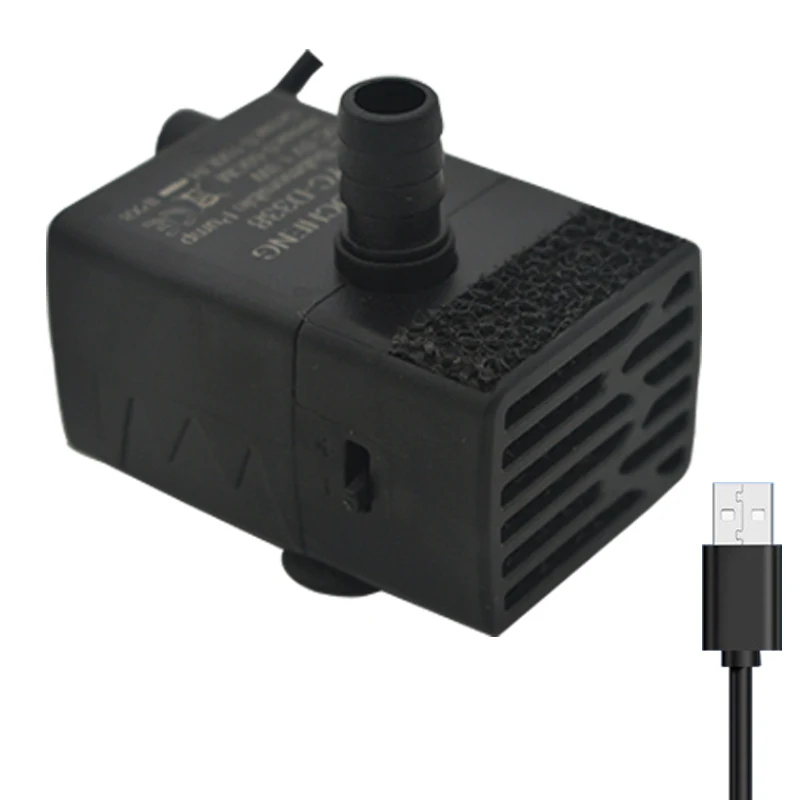 Aquarium Fish Images - Погружной USB-насос для аквариума, 5В 5Вт,