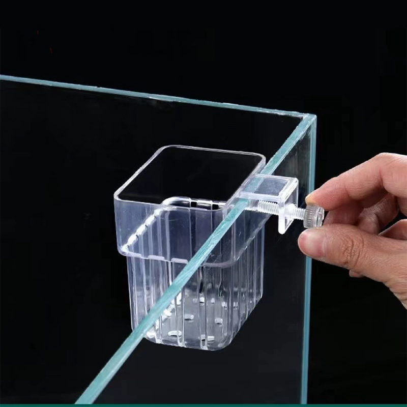 Прозрачный подвесной держатель – обзор и цена Aquarium Fish Pot