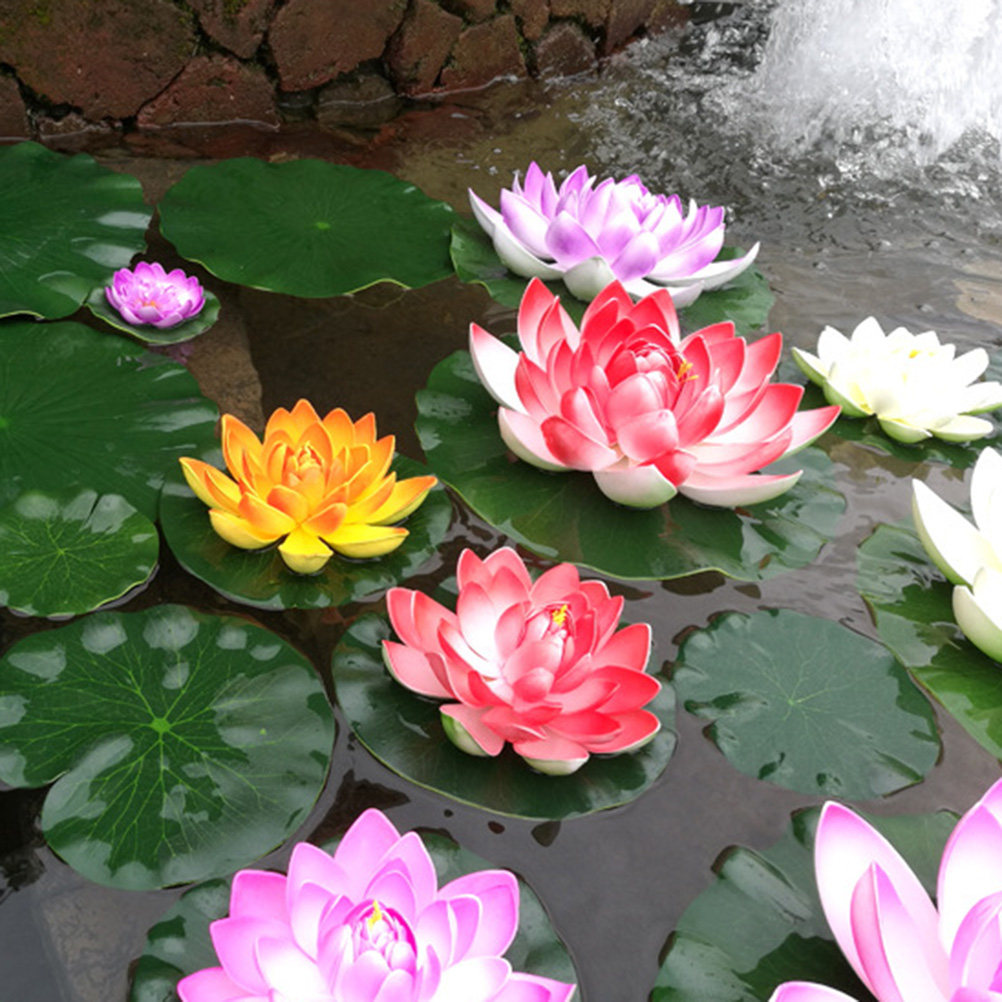 10 шт. искусственных листьев л – обзор и цена Aquarium Fish Pond