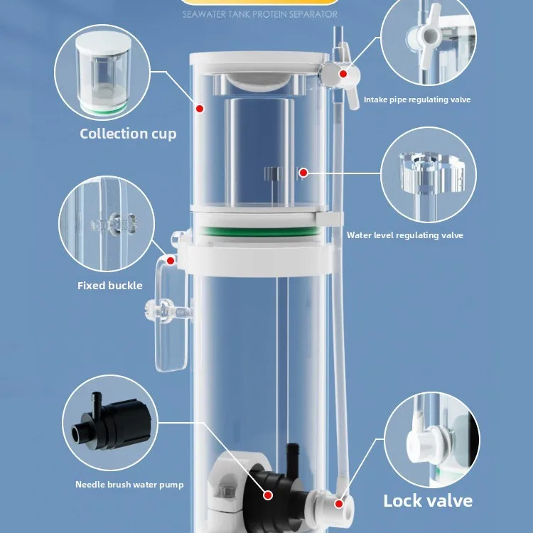 Новый мини-фильтр-скиммер для  – обзор и цена Protein Skimmer Reef